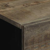 Bedside Cabinets 2 pcs Light Grey 40x33x46 cm Solid Wood Mango 4017791