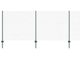 Chain Link Fence with Post 10 x 1.4 m PVC-Coated Steel 3336242