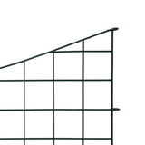 Lower Arch Garden Fence Set 77.5x64 cm Green 146104