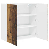 Wall Cabinet PORTO Old Wood 80 x 31 x 80 cm Engineered Wood 885413