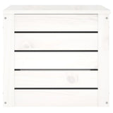 Storage Box White 59.5x36.5x33 cm Solid Wood Pine 823615