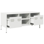 ZNTS TV Cabinet White 101.5x39x43.5 cm Cold-rolled Steel 851303