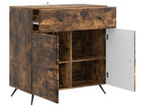 Sideboard Smoked Oak 66 x 34.5 x 90 cm Engineered Wood 895560