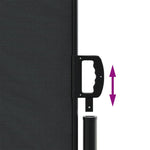 Retractable Side Awning Black 180x1200 cm 4004834