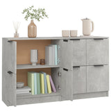 Sideboards 2 pcs Concrete Grey 60x30x70 cm Engineered Wood 3115807