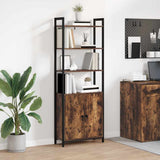 Book Cabinet Smoked Oak 60 x 24 x 161 cm Engineered Wood 883858