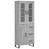 Highboard Grey Sonoma 69.5x34x180 cm Engineered Wood 3198687