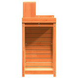 Potting Table with Shelves Brown 82.5x50x109.5 cm Solid Wood Pine 844636