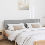 Upholstered Headboard Light Grey 180 cm Solid Pine Wood 879214