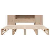Bookcase Bed without Mattress 200x200 cm Solid Wood 3323887