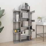 Book Cabinet Concrete Grey 86x25.5x140 cm Engineered Wood 808904
