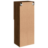 TV Cabinet with LED Lights Brown Oak 40.5x30x102 cm 837063