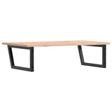 ZNTS Basin Shelf Wall Mounted Steel and Solid Wood Oak 3302639