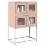 ZNTS Highboard Pink 68x39x107 cm Steel 853345