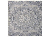 Outdoor Flatweave Rug 120x170 cm Blue Pattern 340830