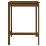 Garden Table Honey Brown 82.5x82.5x110 cm Solid Wood Pine 824084