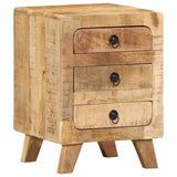 Bedside Cabinet 37x32x50 cm Solid Wood Rough Mango 4104515