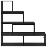 Room Divider Bookcase Black Oak 143.5 x 29 x 143.5 cm 886274