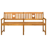 Outdoor Bench Natural 180 x 55.5 x 90 cm Solid Acacia Wood 42028091