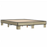 Bed Frame without Mattress Sonoma Oak 150x200 cm King Size 3280233
