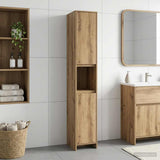 Bathroom Cabinet Artisan Oak 30 x 33 x 190 cm Engineered Wood 890759