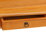 Console Table Natural 115 x 32 x 76 cm Solid Mahogany Wood 42009939
