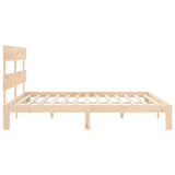 Bed Frame without Mattress 200x200 cm Solid Wood Pine 3193551
