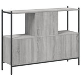 Bookcase Grey Sonoma 102x28x77.5 cm Engineered Wood 838901