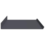 Floating Shelf 4 pcs Anthracite 80 x 18 x 2.5 cm Steel 8004037