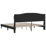 Bed Frame with Headboard Black 180 x 200 cm Faux Leather 42027872