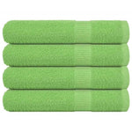 Towels 4 pcs Apple Green 100x200 cm 360 gsm 100% Cotton 137035