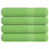 Towels 4 pcs Apple Green 100x200 cm 360 gsm 100% Cotton 137035