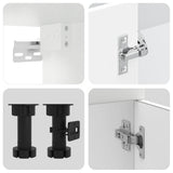 11 Piece Kitchen Cabinet Set Kalmar White Engineered Wood 3314881