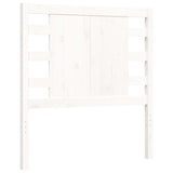 Bed Frame without Mattress White Small Single Solid Wood Pine 3192777