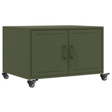 ZNTS Coffee Table Olive Green 68x50x43.5 cm Steel 846690