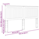 Headboard with Headboard Artisan Oak 160 cm Engineered wood 887746