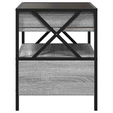 Coffee Table with Infinity LED Grey Sonoma 40x40x51 cm 847720