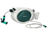 Retractable Hose Reel Wall Mounted, 202m Garden Hose Pipe Reel with Lock, Auto Rewind, 7 in 1 Spray T3398P314120