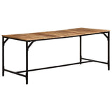 Dining Table 180x90x75 cm Solid Wood Rough Mango 373606