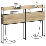 Headboard with Shelf Sonoma oak 160 cm Engineered wood 859706