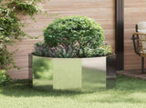 Planter Silver 90 x 90 x 50 cm Galvanised Steel 883757