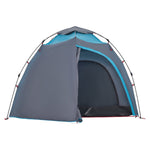 ZNTS Camping Tent Dome 4-Person Blue Quick Release 4004243