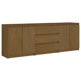Side Cabinet Honey Brown 180x36x65 cm Solid Pinewood 3094296