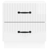 Bedside Cabinet High Gloss White 43 x 34.5 x 44.5 cm 895223