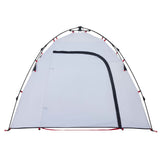 ZNTS Camping Tent Dome 3-Person White Blackout Fabric Quick Release 4004225