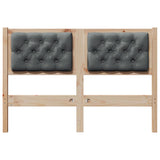 Headboard Other Brown and dark grey 135 cm Solid pine wood 879015