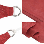ZNTS Sunshade Sail 160 g/m² Red 4/5x3 m HDPE 311655