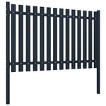 ZNTS Fence Panel Anthracite 174.5x125 cm Powder-coated Steel 146472