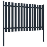 ZNTS Fence Panel Anthracite 174.5x125 cm Powder-coated Steel 146472