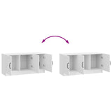 TV Cabinet High Gloss White 99 x 34.5 x 47 cm Engineered Wood 895869
